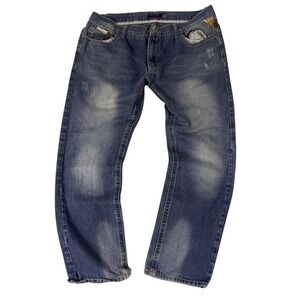 CG Jeans Denim Pants Mens 40x32 Blue Baggy Streetwear Y2K Skate Fit
